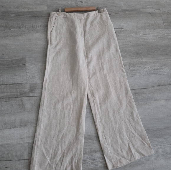 Boden Myra Wide Leg Linen Pants  Size 10 - Picture 3 of 12